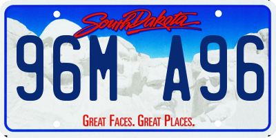 SD license plate 96MA96