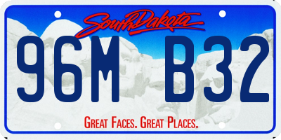 SD license plate 96MB32