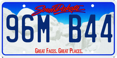 SD license plate 96MB44