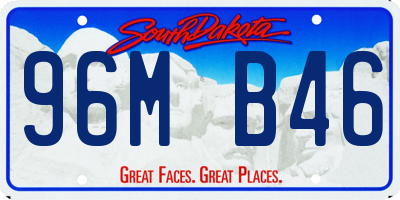 SD license plate 96MB46