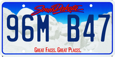 SD license plate 96MB47