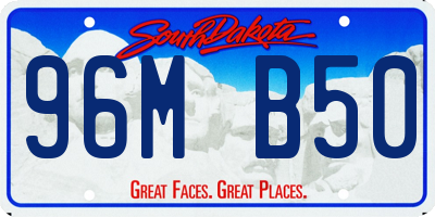 SD license plate 96MB50