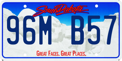 SD license plate 96MB57