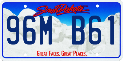 SD license plate 96MB61