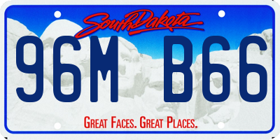 SD license plate 96MB66