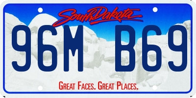 SD license plate 96MB69