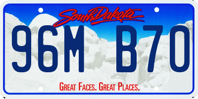 SD license plate 96MB70