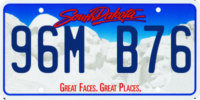 SD license plate 96MB76