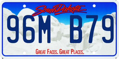 SD license plate 96MB79