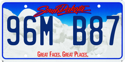 SD license plate 96MB87