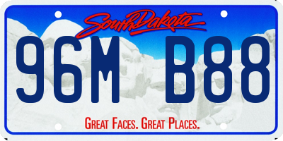 SD license plate 96MB88