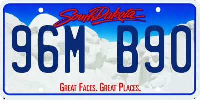 SD license plate 96MB90