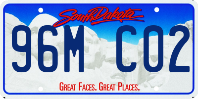 SD license plate 96MC02