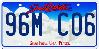 SD license plate 96MC06