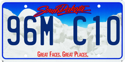 SD license plate 96MC10