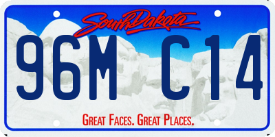 SD license plate 96MC14