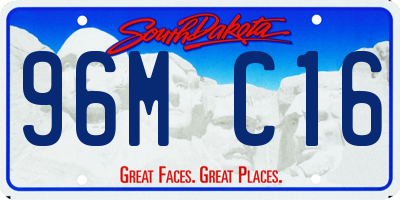 SD license plate 96MC16