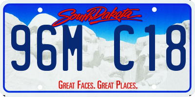 SD license plate 96MC18
