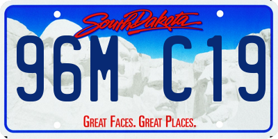 SD license plate 96MC19