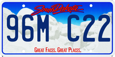 SD license plate 96MC22