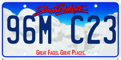SD license plate 96MC23