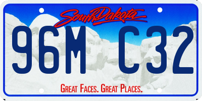 SD license plate 96MC32
