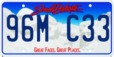 SD license plate 96MC33