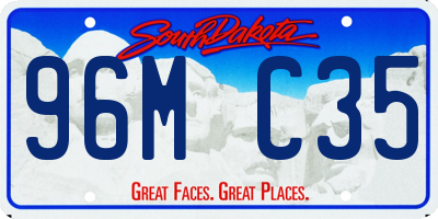 SD license plate 96MC35