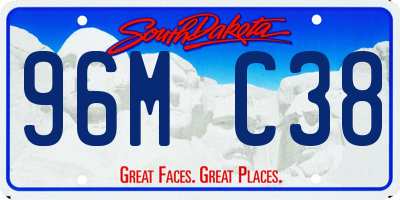 SD license plate 96MC38