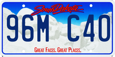 SD license plate 96MC40