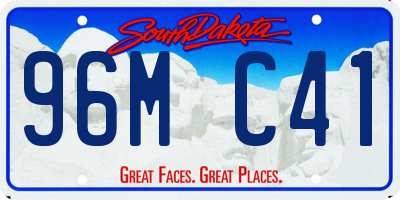 SD license plate 96MC41