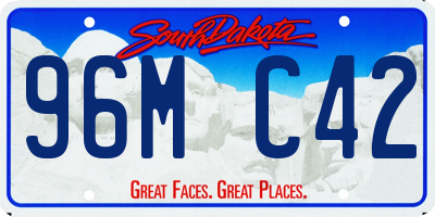 SD license plate 96MC42