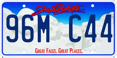 SD license plate 96MC44