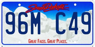 SD license plate 96MC49