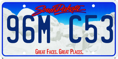 SD license plate 96MC53