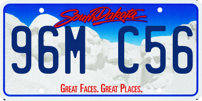 SD license plate 96MC56