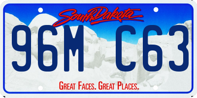 SD license plate 96MC63