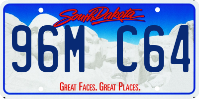 SD license plate 96MC64