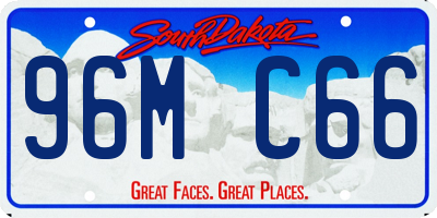 SD license plate 96MC66