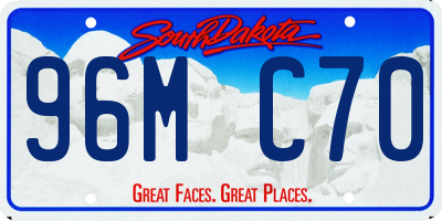 SD license plate 96MC70