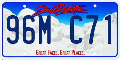 SD license plate 96MC71