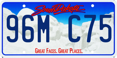 SD license plate 96MC75
