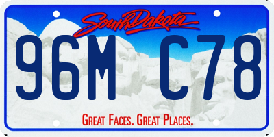 SD license plate 96MC78