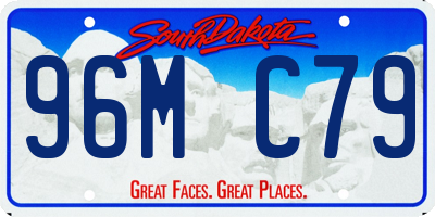 SD license plate 96MC79