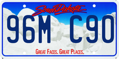 SD license plate 96MC90
