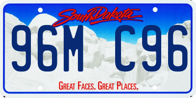 SD license plate 96MC96