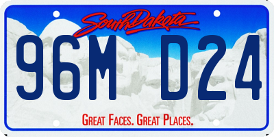 SD license plate 96MD24
