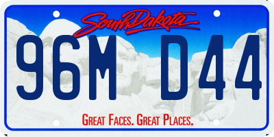 SD license plate 96MD44