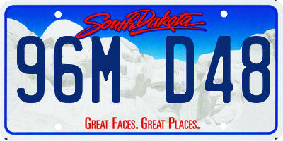 SD license plate 96MD48