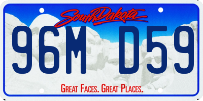 SD license plate 96MD59